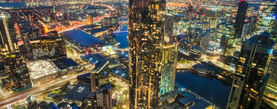 Melbourne city lights